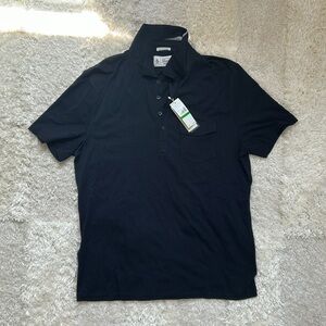 Original Penguin Black Polo Shirt Cotton Blend